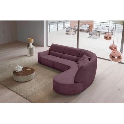 EGOITALIANO Ecksofa Puffy - Relaxfunktion - 330x88x205 cm - Microfaser Pflaume EGOITALIANO Ecksofa Puffy - Relaxfunktion - 330x88x205 cm - Microfaser Pflaume