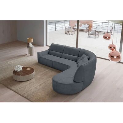 EGOITALIANO Puffy Sofa - Mikrofaser, Anthrazit, 330x88x205 cm EGOITALIANO Puffy Sofa - Mikrofaser, Anthrazit, 330x88x205 cm