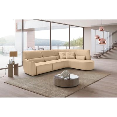 EGOITALIANO Puffy Beige Leder Elektrische Relaxcouch - Sofa EGOITALIANO Puffy Beige Leder Elektrische Relaxcouch - Sofa