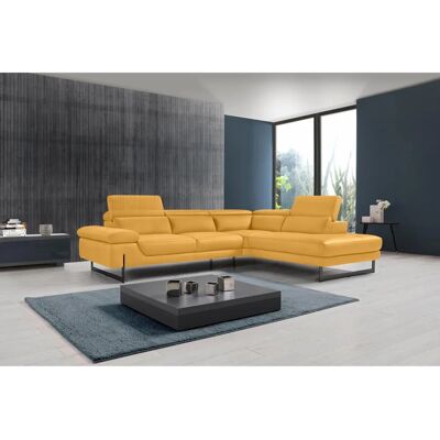 EGOITALIANO Queenie - Modern Ledersofa mit Ottoman EGOITALIANO Queenie - Modern Ledersofa mit Ottoman