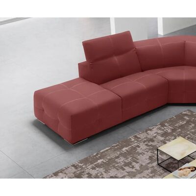 EGOITALIANO Sauvanne Burgunder Leder Sofa - Sofa EGOITALIANO Sauvanne Burgunder Leder Sofa - Sofa