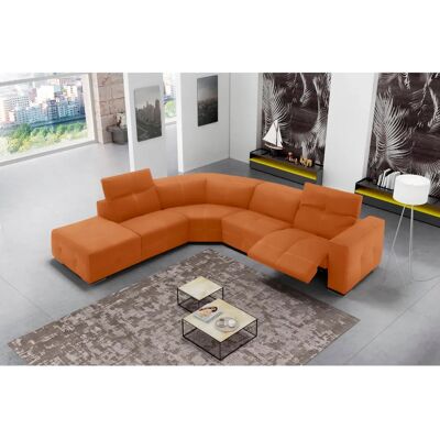 EGOITALIANO Sauvanne Orange Ledersofa - Sofa EGOITALIANO Sauvanne Orange Ledersofa - Sofa