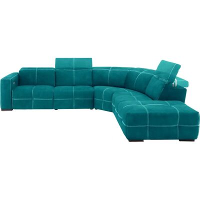 EGOITALIANO Sauvanne Teal Mikrofaser Sofa - Sofa EGOITALIANO Sauvanne Teal Mikrofaser Sofa - Sofa