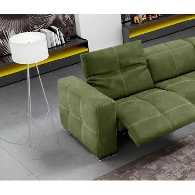 EGOITALIANO Sauvanne Grünes Sofa mit Elektrischer Relaxfunktion - Sofa EGOITALIANO Sauvanne Grünes Sofa mit Elektrischer Relaxfunktion - Sofa