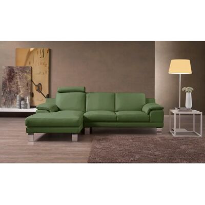 EGOITALIANO Shakira Grünes Ledercorner - Sofa EGOITALIANO Shakira Grünes Ledercorner - Sofa
