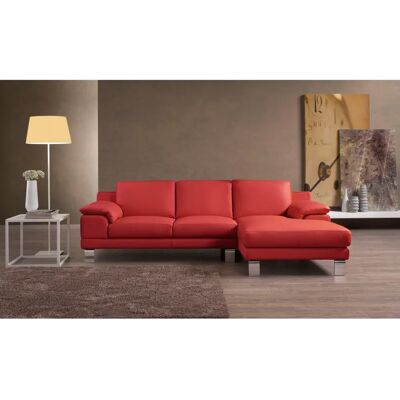 EGOITALIANO Shakira Ledercouch - Recamiere, Rot EGOITALIANO Shakira Ledercouch - Recamiere, Rot