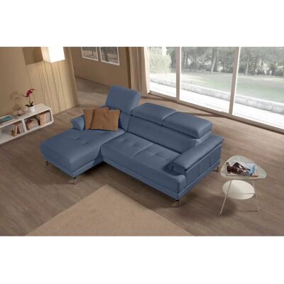 EGOITALIANO Soul L-Form Sofa - Leder, Blau EGOITALIANO Soul L-Form Sofa - Leder, Blau