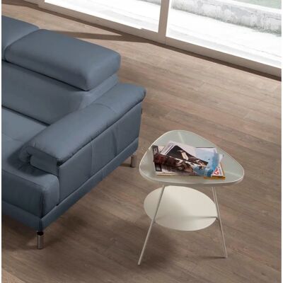 EGOITALIANO Soul Ecksofa - Leder, Recamiere, Grau EGOITALIANO Soul Ecksofa - Leder, Recamiere, Grau
