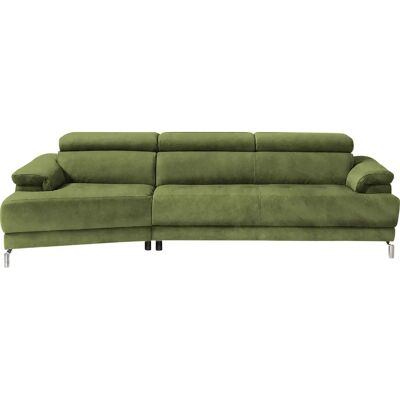 Egoitaliano Soul Ecksofa - Microfaser, Grün, 246x99x140cm Egoitaliano Soul Ecksofa - Microfaser, Grün, 246x99x140cm