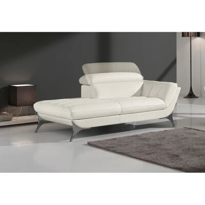 EGOITALIANO Sueli Recamiere - Leder, Blau, 180x100x110cm - Sofa EGOITALIANO Sueli Recamiere - Leder, Blau, 180x100x110cm - Sofa