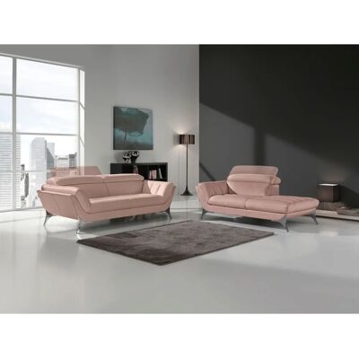EGOITALIANO Sueli Leder-Sofa - 2,5-Sitzer, Millenium Rose, Made in Italy EGOITALIANO Sueli Leder-Sofa - 2,5-Sitzer, Millenium Rose, Made in Italy