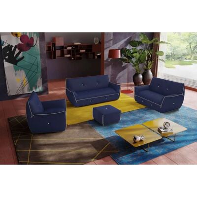 EGOITALIANO Yuki - Microfaser Sessel, Blau, 94x85x90cm - Sessel EGOITALIANO Yuki - Microfaser Sessel, Blau, 94x85x90cm - Sessel