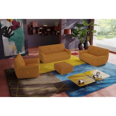 EGOITALIANO Yuki Gelb Microfaser Sessel - Lounge-Sessel EGOITALIANO Yuki Gelb Microfaser Sessel - Lounge-Sessel
