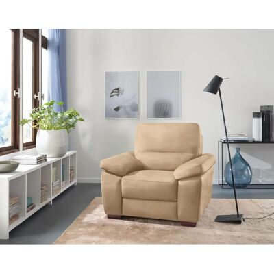 CALIA ITALIA Gaia Beiger Polstersessel - Luxus-Mikrofaser CALIA ITALIA Gaia Beiger Polstersessel - Luxus-Mikrofaser
