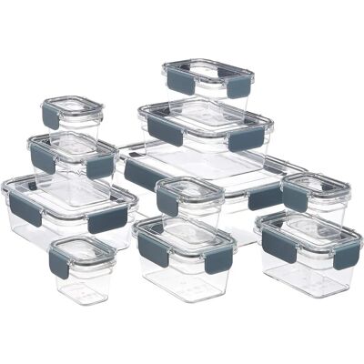 Amazon Basics Tritan Food Storage Containers - 11 pcs Amazon Basics Tritan Food Storage Containers - 11 pcs