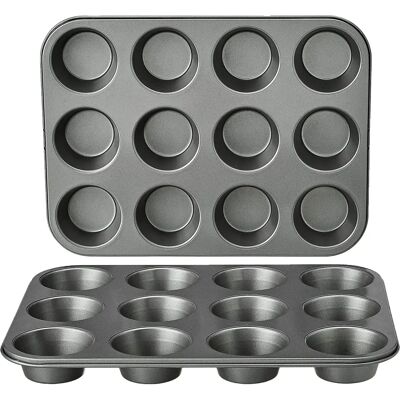 Amazon Basics Muffin Pan - Carbon Steel Non-stick 2-pack Amazon Basics Muffin Pan - Carbon Steel Non-stick 2-pack