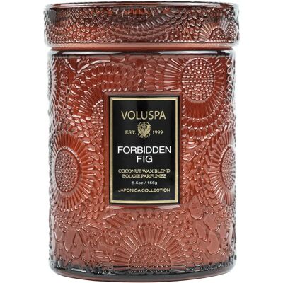 Voluspa - Mini Glasvase mit Deckel 156G Forbidden Fig Voluspa - Mini Glasvase mit Deckel 156G Forbidden Fig
