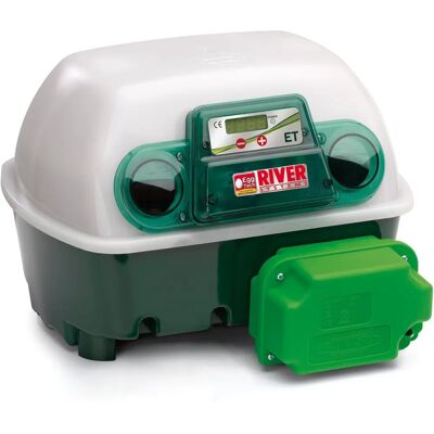 Incubatrice RIVER SYSTEMS - Digitale, 12 Uova, Girauova Automatico, Capacità 48 Incubatrice RIVER SYSTEMS - Digitale, 12 Uova, Girauova Automatico, Capacità 48