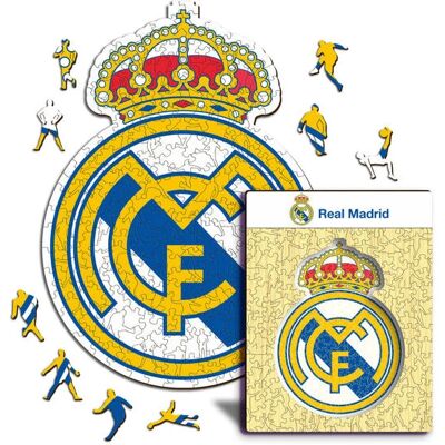 Iconic Puzzles Logo Real Madrid CF - Puzzle en Bois - 150 pièces - Sports Iconic Puzzles Logo Real Madrid CF - Puzzle en Bois - 150 pièces - Sports