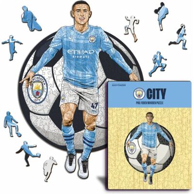 Iconic Puzzles Man City FC - Phil Foden - Holz Puzzle M - Sport Iconic Puzzles Man City FC - Phil Foden - Holz Puzzle M - Sport