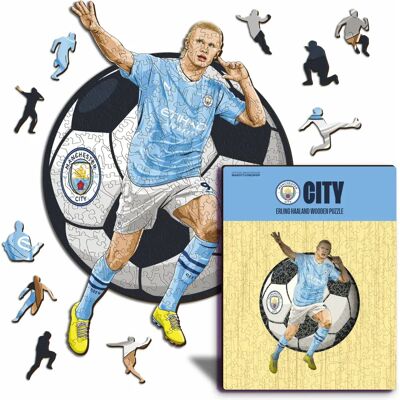 ICONIC Puzzles Erling Haaland - Holz Puzzle L - Fußball Fan Geschenk ICONIC Puzzles Erling Haaland - Holz Puzzle L - Fußball Fan Geschenk