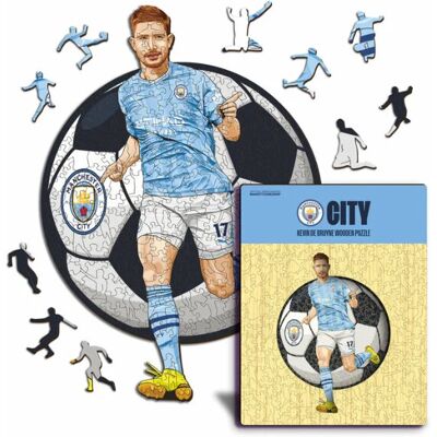 ICONIC Puzzles - Kevin De Bruyne Shape Puzzle - 270 pièces - Publicité ICONIC Puzzles - Kevin De Bruyne Shape Puzzle - 270 pièces - Publicité