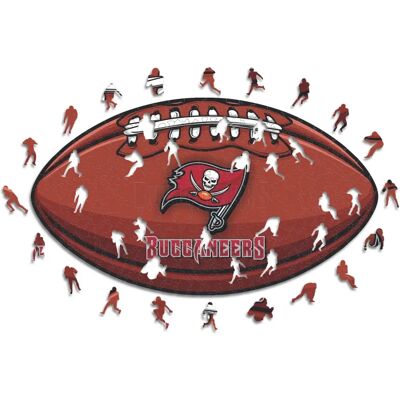 ICONIC Puzzles Tampa Bay Buccaneers – Football mit Logo - Holz Puzzle Grösse S ICONIC Puzzles Tampa Bay Buccaneers – Football mit Logo - Holz Puzzle Grösse S