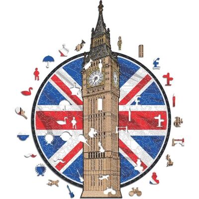 Iconic Big Ben - Denkmal Holz Puzzle Größe M - 270 Teile Iconic Big Ben - Denkmal Holz Puzzle Größe M - 270 Teile