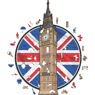 ICONIC-PUZZLES Big Ben - Monument Holz Puzzle Groß - 500 Teile ICONIC-PUZZLES Big Ben - Monument Holz Puzzle Groß - 500 Teile