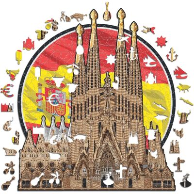 ICONIC-PUZZLES Sagrada Familia - Monument Holz Puzzle 500 Teile ICONIC-PUZZLES Sagrada Familia - Monument Holz Puzzle 500 Teile
