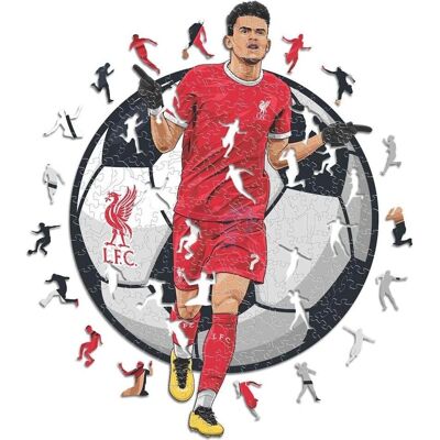 Iconic Liverpool FC - Luis Diaz - Holzpuzzle Größe L (500 Teile) - Puzzle Iconic Liverpool FC - Luis Diaz - Holzpuzzle Größe L (500 Teile) - Puzzle