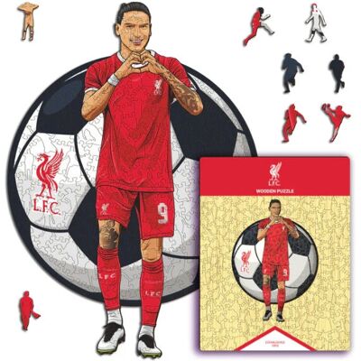 Iconic Liverpool FC - Darwin Nuñez - Holz Puzzle Grösse S (150 Teile) - Sport Iconic Liverpool FC - Darwin Nuñez - Holz Puzzle Grösse S (150 Teile) - Sport