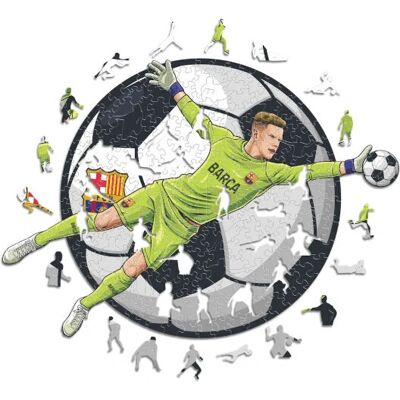 Iconic Puzzles FC Barcelona - Puzzle di Forma Ter Stegen 270 pz - Sport Iconic Puzzles FC Barcelona - Puzzle di Forma Ter Stegen 270 pz - Sport