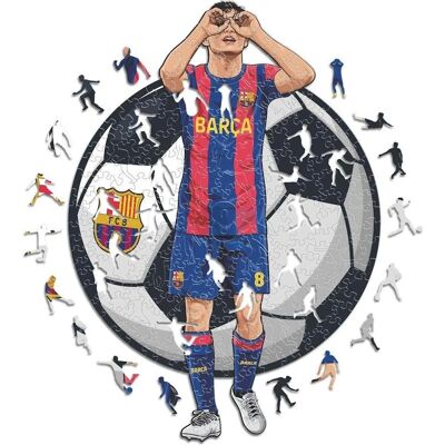 ICONIC Puzzles Pedri - Holzpuzzle Fußball Groß (500 Teile) - Puzzle ICONIC Puzzles Pedri - Holzpuzzle Fußball Groß (500 Teile) - Puzzle