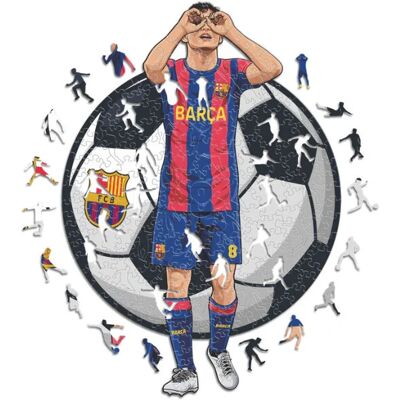 Iconic FC Barcelona - Pedri - Holz Puzzle Grösse M - Sport Iconic FC Barcelona - Pedri - Holz Puzzle Grösse M - Sport