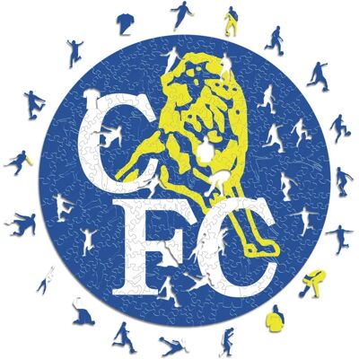 ICONIC Puzzles Chelsea FC - Retro Logo - Wooden Puzzle Large (500 pieces) - Puzzle ICONIC Puzzles Chelsea FC - Retro Logo - Wooden Puzzle Large (500 pieces) - Puzzle