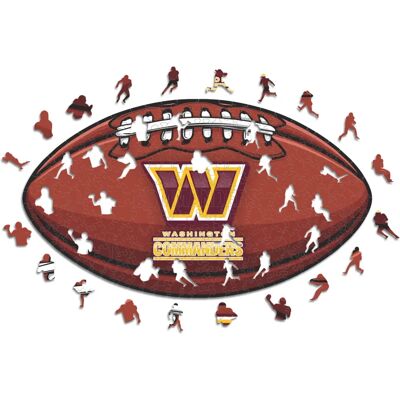 ICONIC Puzzles - Washington Commanders – Football with Logo - Wooden Puzzle S - Puzzle ICONIC Puzzles - Washington Commanders – Football with Logo - Wooden Puzzle S - Puzzle