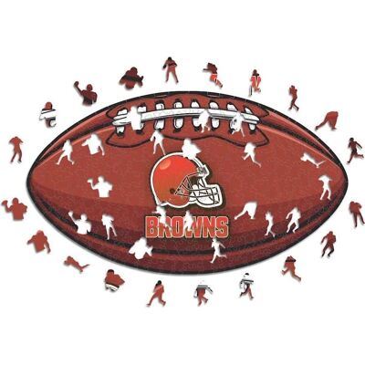Iconic NFL - Cleveland Browns – Fußball mit Logo - Holzpuzzle M (270 Teile) Iconic NFL - Cleveland Browns – Fußball mit Logo - Holzpuzzle M (270 Teile)