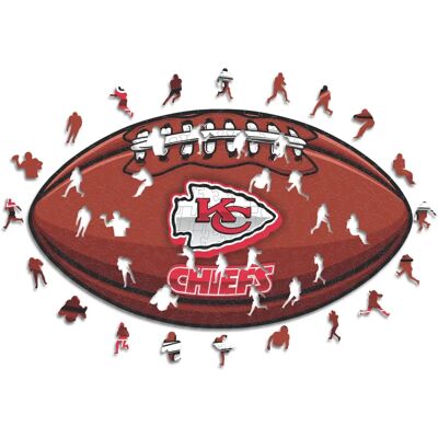 ICONIC Puzzles - Kansas City Chiefs - Puzzle en Bois Logo NFL - S (150 Pièces) - Publicité ICONIC Puzzles - Kansas City Chiefs - Puzzle en Bois Logo NFL - S (150 Pièces) - Publicité