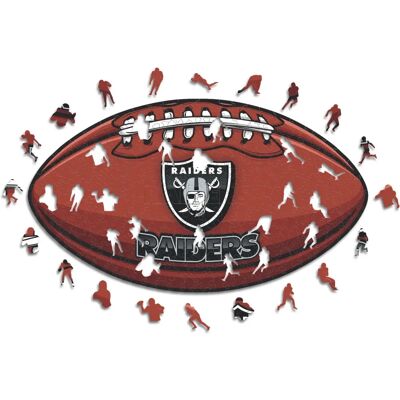 ICONIC Puzzles NFL Las Vegas Raiders Holzpuzzle mit Logo - Größe M ICONIC Puzzles NFL Las Vegas Raiders Holzpuzzle mit Logo - Größe M