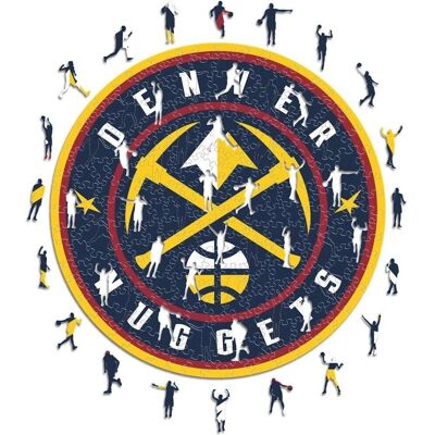 Iconic NBA Denver Nuggets Logo Holz Puzzle - Puzzle Iconic NBA Denver Nuggets Logo Holz Puzzle - Puzzle