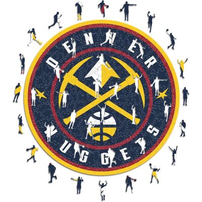 ICONIC Puzzles Denver Nuggets Logo Träpussel - NBA - 270 Delar ICONIC Puzzles Denver Nuggets Logo Träpussel - NBA - 270 Delar
