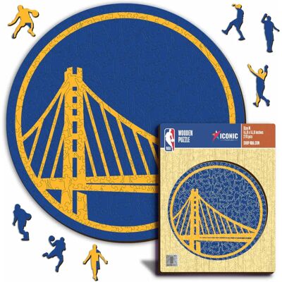 ICONIC Puzzles NBA Golden State Warriors Logo Holz Puzzle S - Puzzle ICONIC Puzzles NBA Golden State Warriors Logo Holz Puzzle S - Puzzle