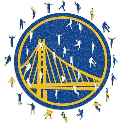 Iconic NBA - Golden State Warriors - Logo - Holz Puzzle - 270 Teile Iconic NBA - Golden State Warriors - Logo - Holz Puzzle - 270 Teile