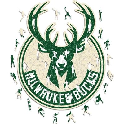 ICONIC Puzzles - Milwaukee Bucks Logo - Puzzle ICONIC Puzzles - Milwaukee Bucks Logo - Puzzle