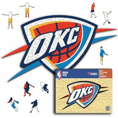 ICONIC Puzzles - OKC Thunder Logo - 150 pieces - Birch wood - Puzzle ICONIC Puzzles - OKC Thunder Logo - 150 pieces - Birch wood - Puzzle