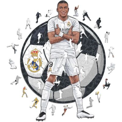 Iconic Puzzles - Kylian Mbappé Real Madrid - 270 pièces - Puzzle - Publicité Iconic Puzzles - Kylian Mbappé Real Madrid - 270 pièces - Puzzle - Publicité