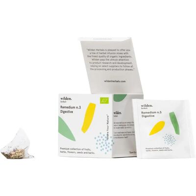 Tè digestivo biologico Wilden Remedium n.3 - Supporta la digestione, 10 filtri Tè digestivo biologico Wilden Remedium n.3 - Supporta la digestione, 10 filtri