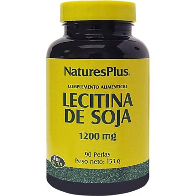 Lecitina de Soja 1200Mg Sin Gluten 90 Pérolas Natures Plus - Suplemento de Lecitina de soja Lecitina de Soja 1200Mg Sin Gluten 90 Pérolas Natures Plus - Suplemento de Lecitina de soja