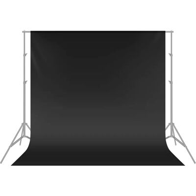 Neewer 6 x 9FT / 1,8 x 2,8 M PRO Muslin Hintergrund - Schwarz Neewer 6 x 9FT / 1,8 x 2,8 M PRO Muslin Hintergrund - Schwarz